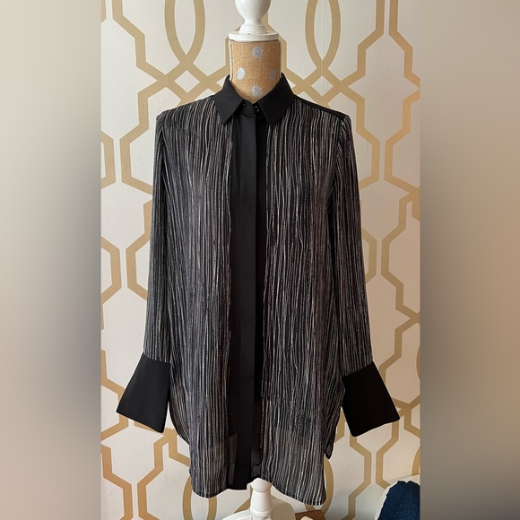 Vince button down tunic shirt size S, 100% silk - Picture 1 of 13